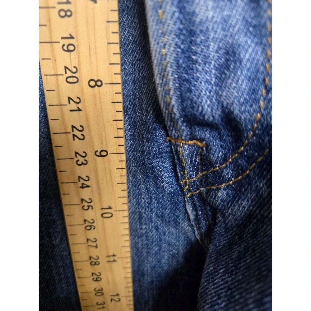 Levis 501 Original Fit Mens Jeans Blue Denim Button Fly 38x30 Regular Straight